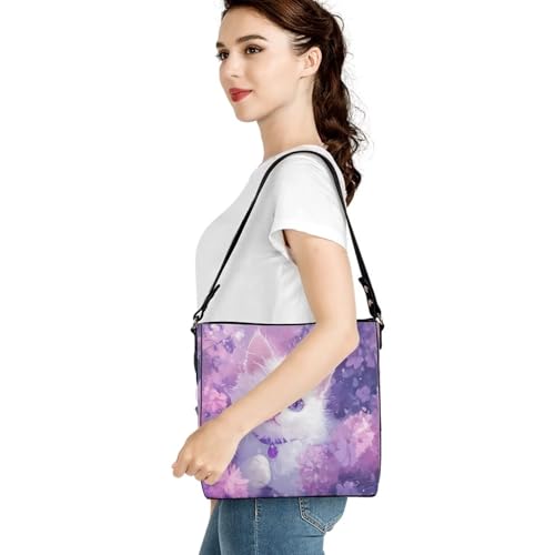 Image of HUGS IDEA Boho Bags for Women Leather Handbag Shoulder Bucket Crossbody Purse