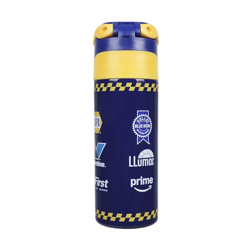 Image of Bioworld Hendrick Motorsports Chase Elliott #9 Blue 24 Oz Stainless Steel Water Bottle : Sports & Outdoors