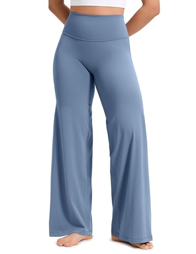 Image of CRZ YOGA Softretch No Front Seam Wide Leg Pants 28'' / 30'' / 32 inch for Women - High Waist Yoga Lounge Buttery Soft Comfy Casual