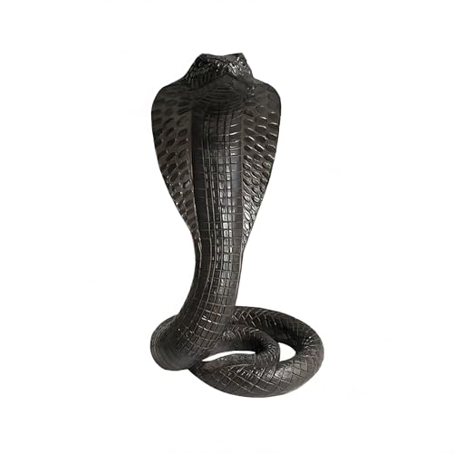 Genérico Estatueta de obra realista em resina artesanal - decoração dramática para sala de estar / terrários, presente para herpetologistas e colecionadores de répteis, peça Zoomorfa feita à mão