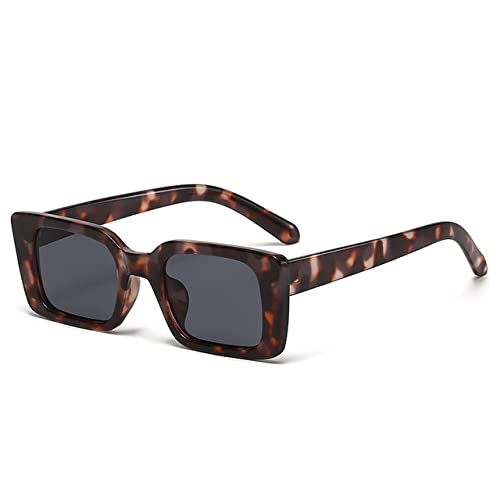 Lunettes de soleil femmes UV400 avec monture petit rectangle