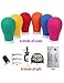 22inch Canvas Block Head Mannequin with Stand Manikin Head Set for Wig Making Display Styling with Mount Hole Rose red