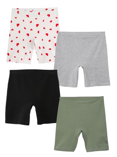 Image of mackly Girls Inner Shorts (Pack of 2) | 2-in-1 Seamless Panty Shorts with Gusset | Soft Breathable Base Layer for Dresses, Skirts
