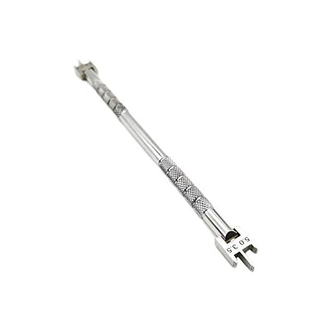 Sino Dental Orthodontic Brackets Gauge Lab Instruments, Ortho Brackets Height Position Gauge Adjustable,Stainless Steel 3.5-5.0MM Cover