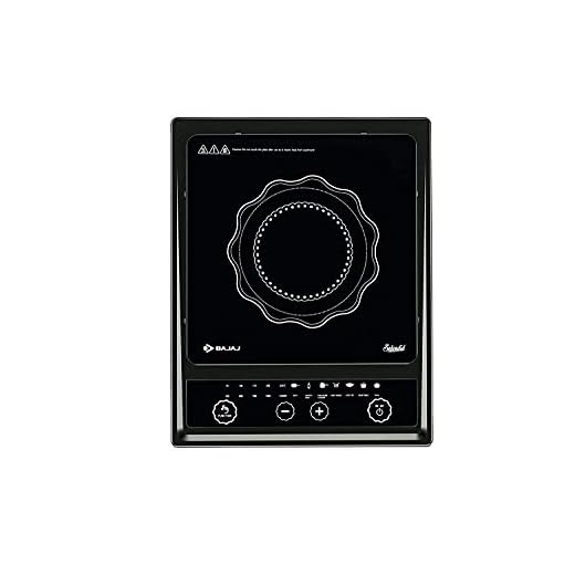 Bajaj Splendid 1200 Watts Tact Switch Induction Cooktop, Multicolour