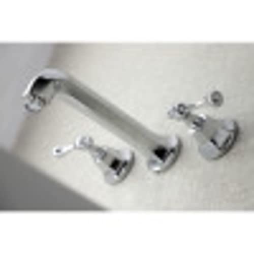 Robinet mural de salle de bain mélangeur rétro Metropolitan avec double commande - 5