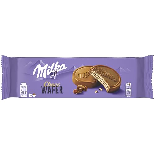 Galletas Milka Choco Wafer Barquillo Rellena De Chocolate Con Leche 180gr