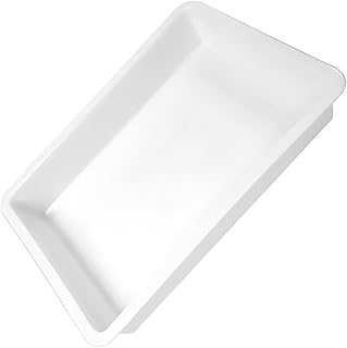 ULTECHNOVO Tray Kids Beach Toys Sand Box Toys Office Desk Toys Beads Art Tray Food Tray Sand Water Tray Desktop Storage Tray Toys Organizer Toy Storage Tray Plastic Desktop Child White 1pc