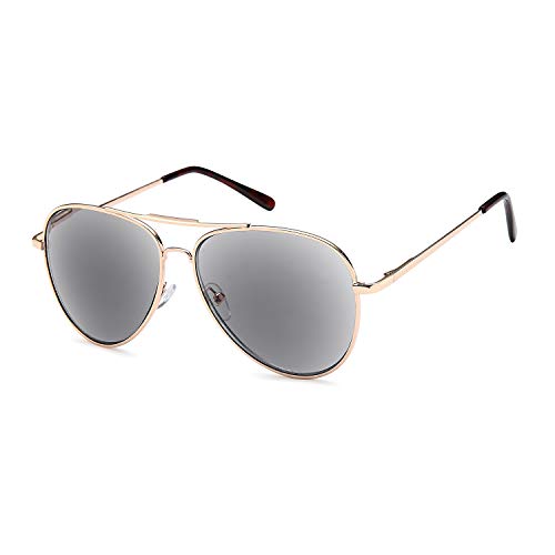 VVDQELLA Reading Sunglasses Readers, Aviator Stylish Men's & Women's Full Frame UV400 Protection