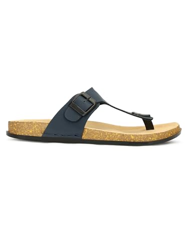 Image of Men V-Shape Thong Slippers | Casual Flip-Flops | Slippers for Men | Lightweight Rubber Sandals | Comfortable Anti-Slip Footwear