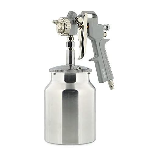 ABAC Pistola Pulverizadora de Pintura G-541A - Tanque de Pintura de Aluminio de 1 L - Boquilla de 1,5 mm