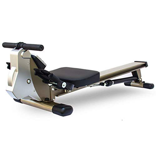 Image of Home Rowing Machine Rowing Machines Foldable Rower with Hydraulic Resistance System LED Monitor 12 Level Resistance Adjustment Cardio Fitness Rowing Machine for Home Load 150kg