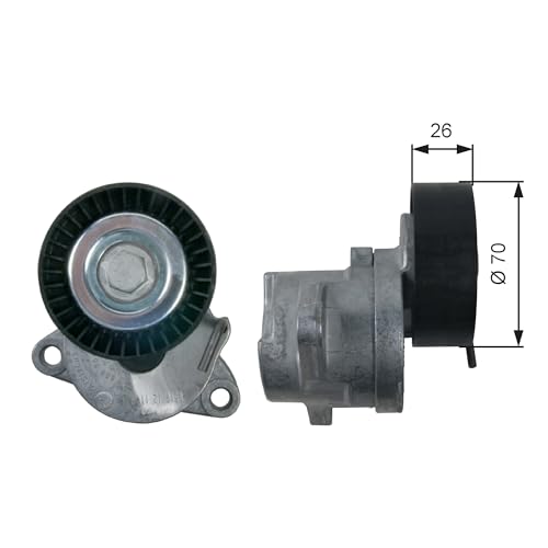 Galet Tendeur de Courroie GATES DriveAlign T39164 Poulie Tendeuse Moteur