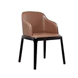 ★ Características material: Las patas son de madera de fresno natural.La estructura de madera es excelente, la estabilidad es buena.La cubierta de la silla de cuero es transpirable, agradable a la piel y fácil de limpiar.