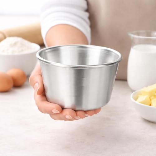 Image of TANISHI KITCHEN'S Aluminium Ice Bowl /Ice Donga Set /Barf Dibba and Cake Baking Mould Multipurpose Kitchen & Baking Container Silver (1)