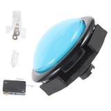 WRITWAA Druckknopf schalter mit Licht Die Arcade-Tasten Arcade-Maschine taktile Schalter Druckknopfschalter klein Und Arcade-Spiel-Taste Prop-Taste Gaming-Taste Metall Blue
