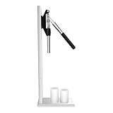 Stainless Steel Hand Corker Manual Wine Bottle Corking Machine Hand Pressure Corker Bottle Corking Inserting Stopper Tool w/ 2 POM heads