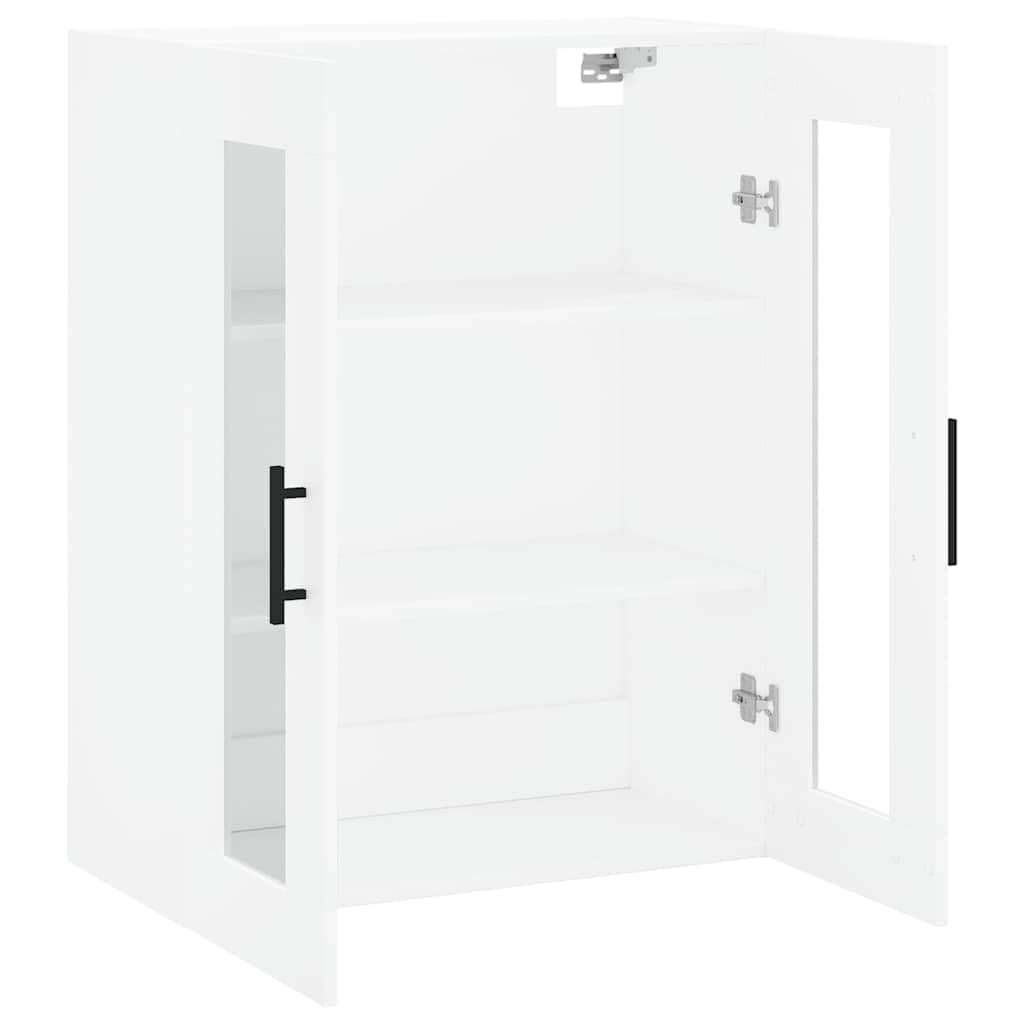 vidaXL Szafka wisząca, biała, 69,5x34x90 cm, szafka do sypialni, szafka kuchenna wisząca, szafka wiszaca, szafka do salonu, szafki wiszące do pokoju