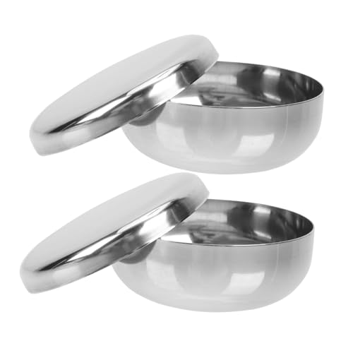 Gatuida 2 set Ciotole Coreane in Acciaio Inossidabile da Scodelle Spesse per e Zuppe Resistenti e Versatili Ristorante e Hotel