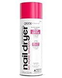 Onyx Professional Spray On Nail Dry w/ Island Coconut Scent 7.5 Oz – Nail Dryer Quickly Dries Nail Polish While Preventing Smearing & Conditions Cuticles & Nails