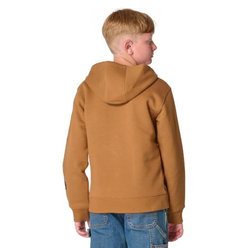 Image of Carhartt Kid's CP8675 Long-Sleeve Full-Zip Logo Sweatshirt - Boys