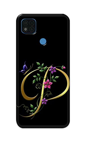 Image of Printed Hard Back Cover Case for Mi Poco C31 Back Cover (Alphabet P) -1803