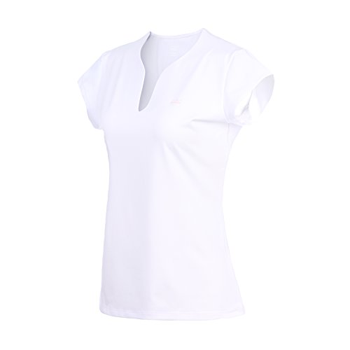 32e-SANERYI Women's Quick-Drying V-Neck Short Sleeve T-Shirts,Fitness Shirts (t42,XL,White)