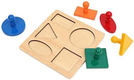 Miniatura 5 de Forma Puzzles Adena Motessori 5-Shape Preescolar Equipo de Desarrollo Temprano Bebé Juguete