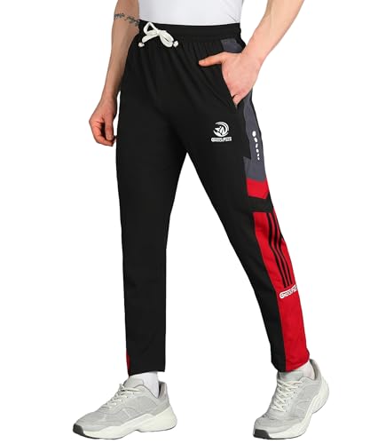 Image of Lightwaight 3 Zipper Pockets Regular fit Running Track Pants for Men | Lowers for Men |Sports Track Pant for Men Polyester