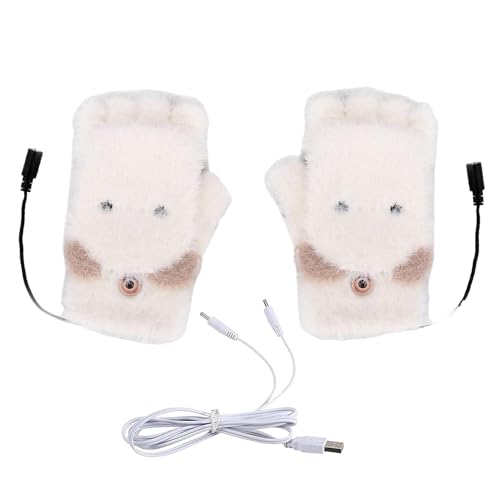 Guantes térmicos de invierno de punto con calefacción convertible