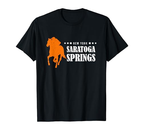 Ippica vintage a nord dello stato di New York Saratoga Springs Maglietta