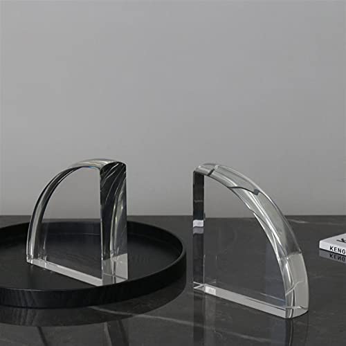 Sujetalibros decorativos de cristal de diseño premium para mesas de despacho y librerías 4