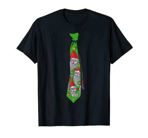 Weihnachtsoutfit Niedliche Weihnachtsmann-Krawatte T-Shirt