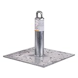 Guardian 00645 Galvanized Steel Post Anchor 12 Inches Tall 5000 lb Minimum Breaking Stregth OSHA and ANSI Compliant