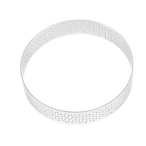 LIGIGWASH 1 Molde Redondo Para Tarta Herramienta De Cocina Para Hornear Moldes Para Pasteles Mousse Bandejas Perforadas Moldes Para Hornear Molde Redondo Base De Corteza Anillos De