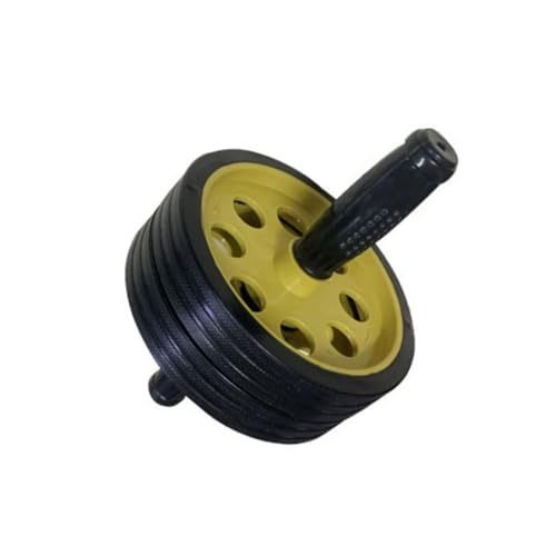 Image of Instafit AB Roller Wheel for Men and Women for Abdominal Exercise Core Workouts with Knee Mat (Multicolor) (Light yellow)