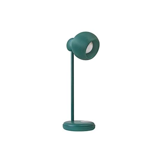 TAIYUAN Nattlampa ny LED laddningsbar skrivbordslampa touch dimning läsning ögonskydd sovrum sänglampa skrivbord USB nattlampa belysning (kroppsfärg: En grön)