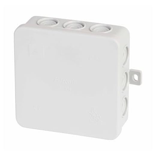 f-tronic Feuchtraum-Abzweigkasten E114, IP54, 100 x 100 x 40 mm, grau, Inhalt: 10 Stück