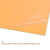 sourcing map 4Pcs A4 Gel Light Lighting Filter Overlay Transparent Color Correction Plastic Vinyl PVC Sheets Photography Television Orange,0.3mm #2