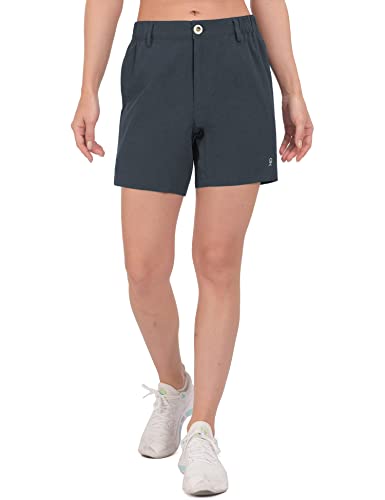 Image of Little Donkey Andy Women's Bermuda Quick Dry Lightweight Stretch Shorts Golf Hiking Travel