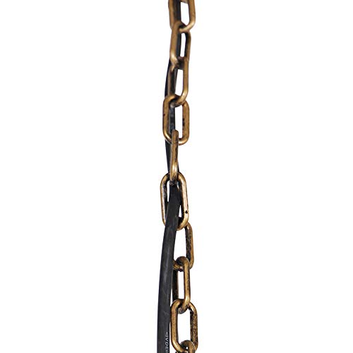 Suspension 1 lumière L 150 mm Doré Laiton Classique Antique éclairage extérieur