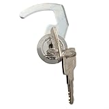 Cam Lock with Quick Clip for Cash Drawer, POS Drawer Lock, Zinc Alloy Cam Lock, Secure Coding Lock Cylinder, Metal Cabinet Lock with Keys, Flight Box Lock Mechanism(A)