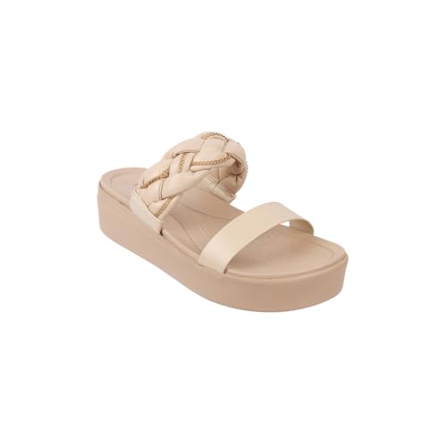 Image of Metro Women Unique Weave-Like Strap Platform Heel Fashion Sandal