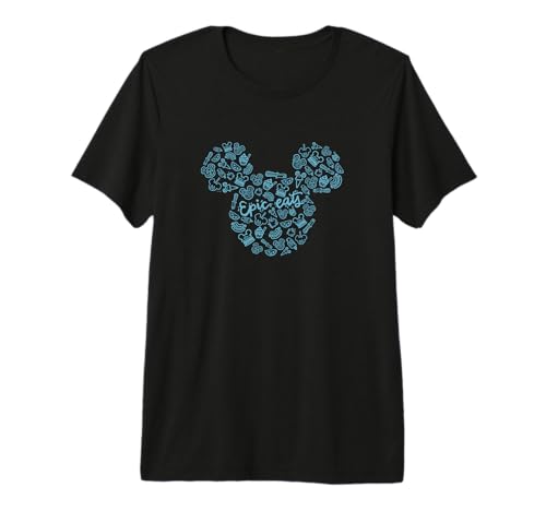 Disney Mickey Mouse Epic Eats t-shirt premium vêtement coton col rond original