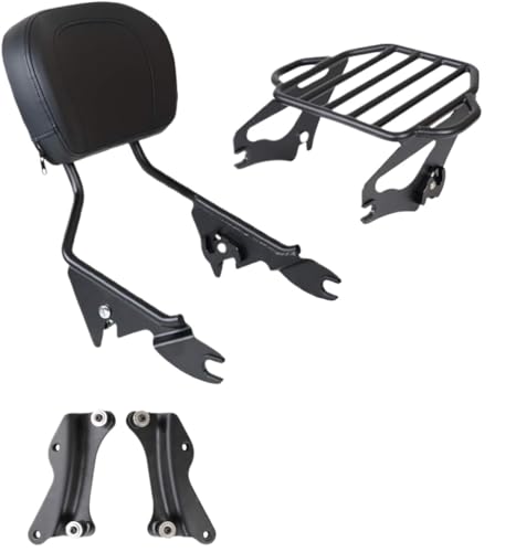 Porte-bagages avec dossier arrière pour Road King et Street Glide 2014-2024