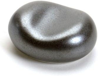 Gray Stone Indented Japanese Chopstick Rest; 1 Rest