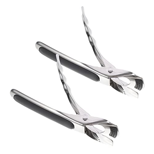 PLAFOPE 2pcs Stainless Steel Hot Dish Gripper and Bowl Clamp Anti-Scald Non-Slip Kitchen Steamer Plate Holder for Home Cooking