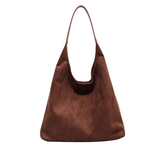 Bolsas Hobo de palha grandes para mulheres boho asteca bolsa de ombro Hobo de tecido bolsa de praia para trabalho de férias de verão, Camurça Hobo-café, One Size