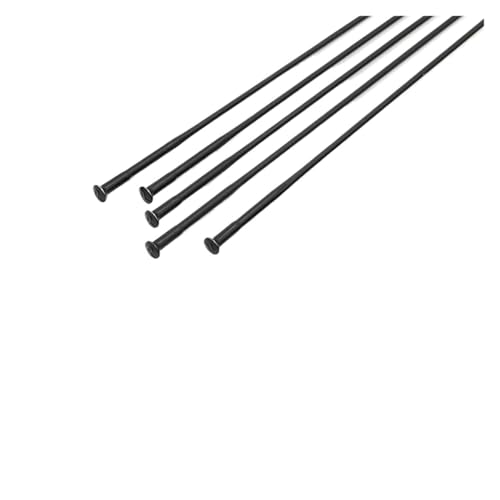 Rayons vélo 14g inox noir de haute précision à traction droite pour montage