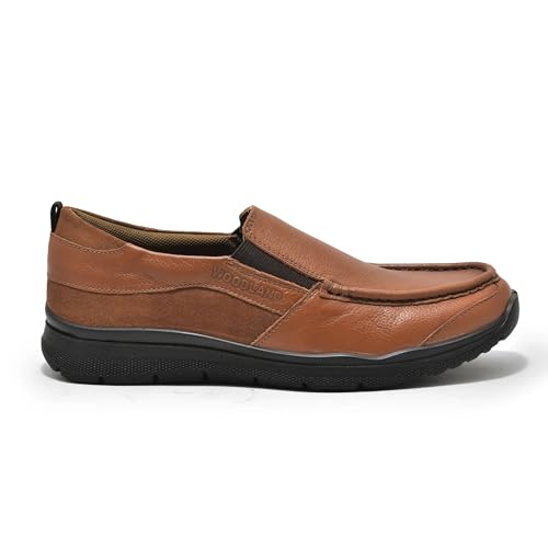 Image of Woodland Men Tan Loafer